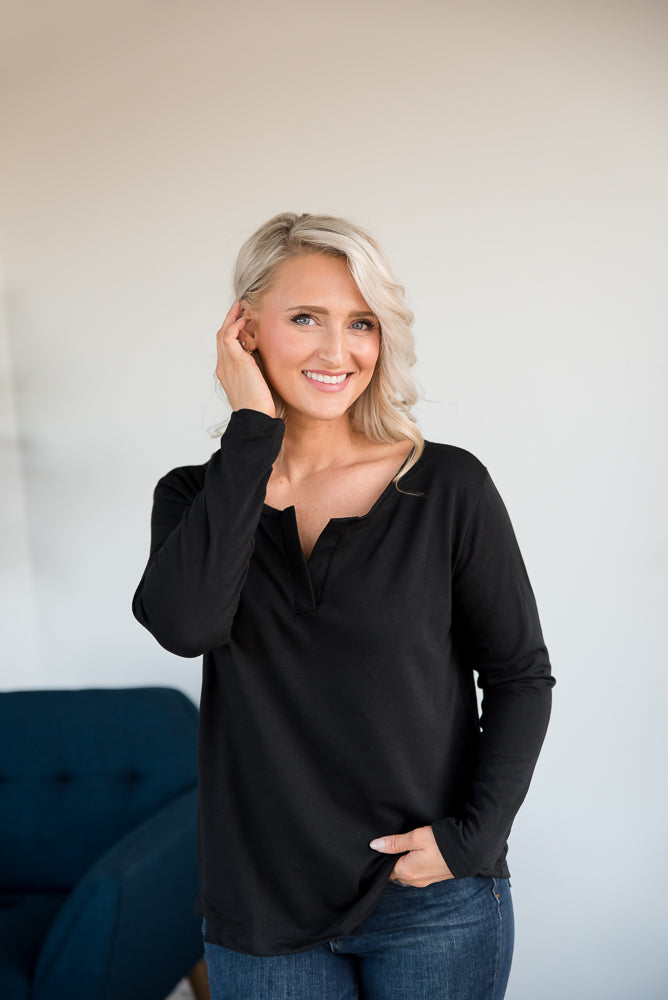 Knowing You Top in Black