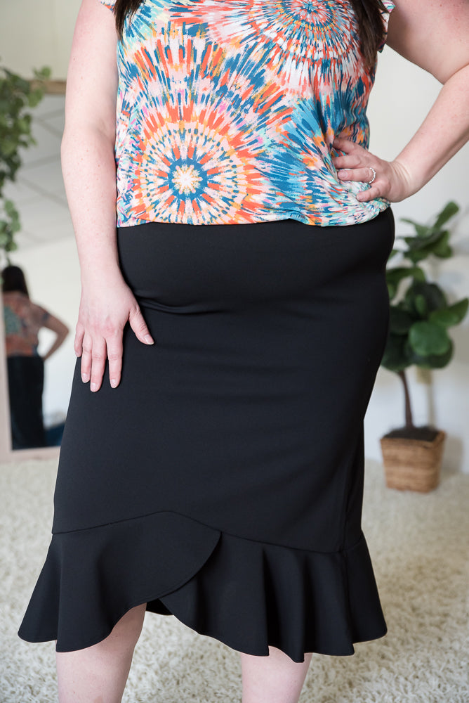 One More Dance Skirt in Black