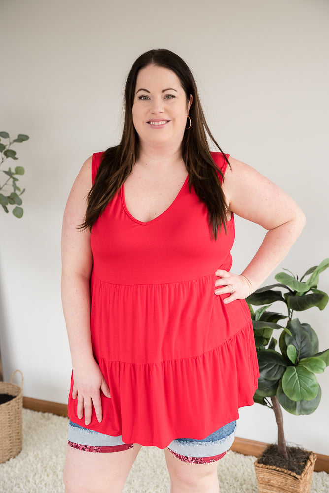 Tank for It All in Red