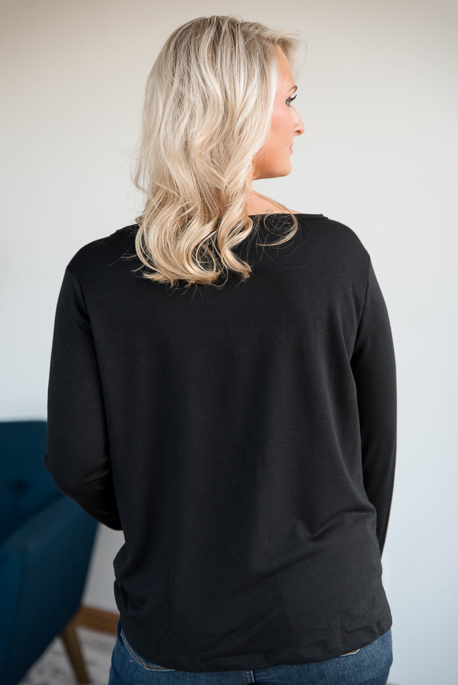 Knowing You Top in Black