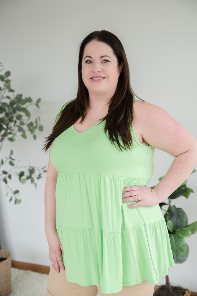 Tank for It All in Lime