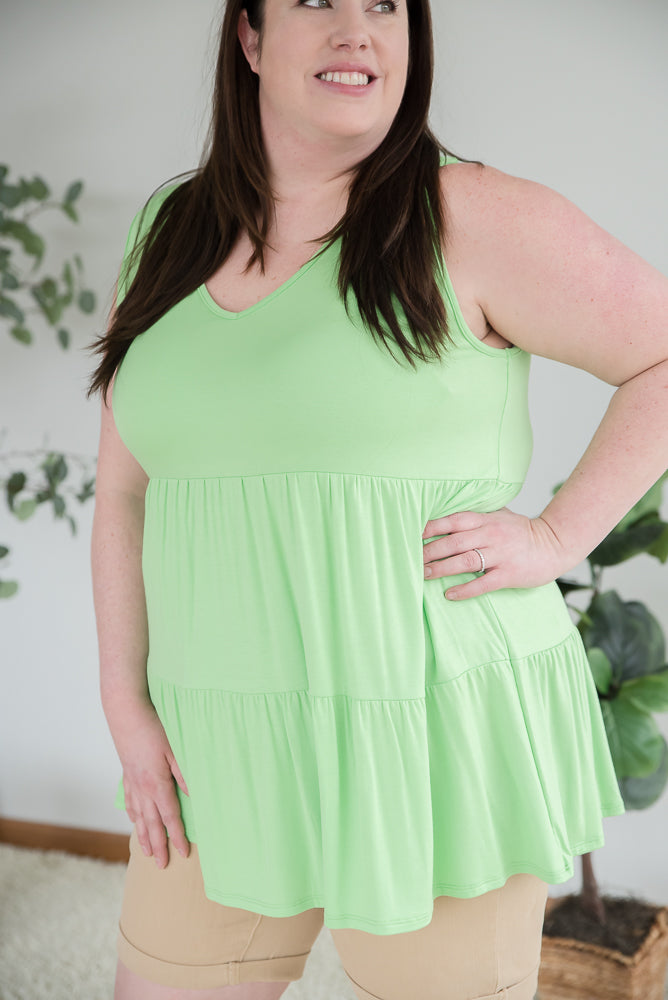 Tank for It All in Lime