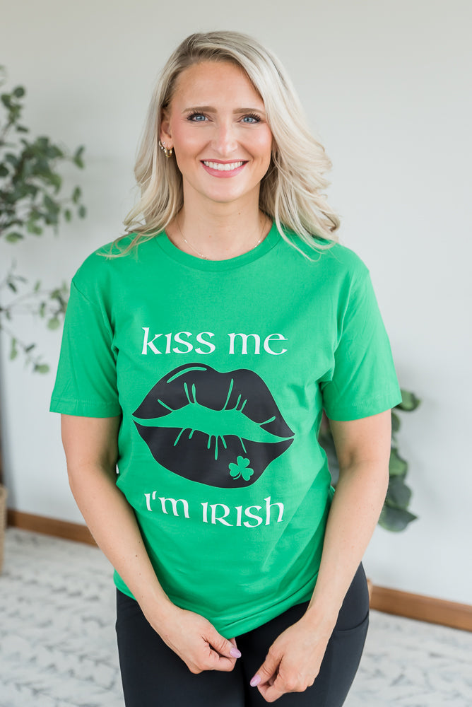 Kiss Me I'm Irish Graphic Tee