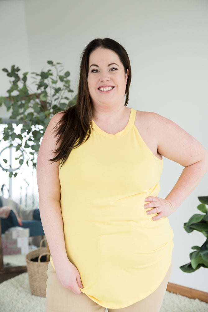 Things Change Halter Top in Yellow