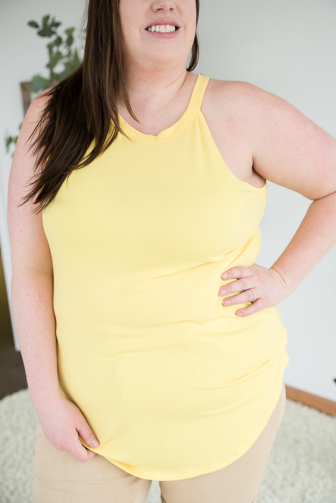 Things Change Halter Top in Yellow
