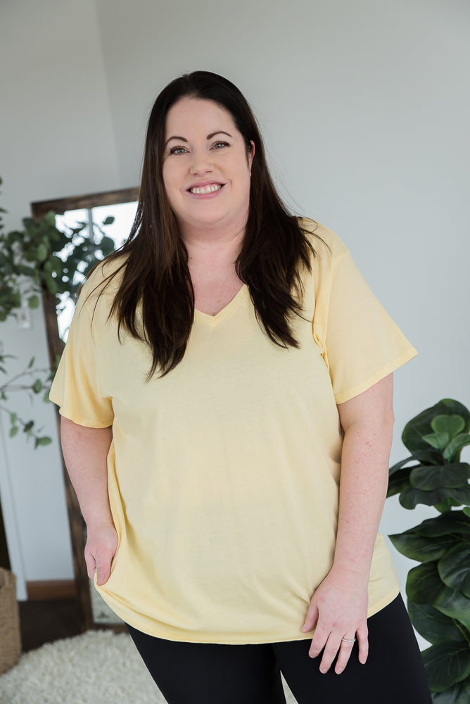 Keep it Simple Top in Banana