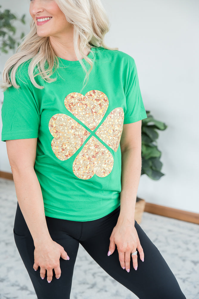Shamrock Sparkles Graphic Tee