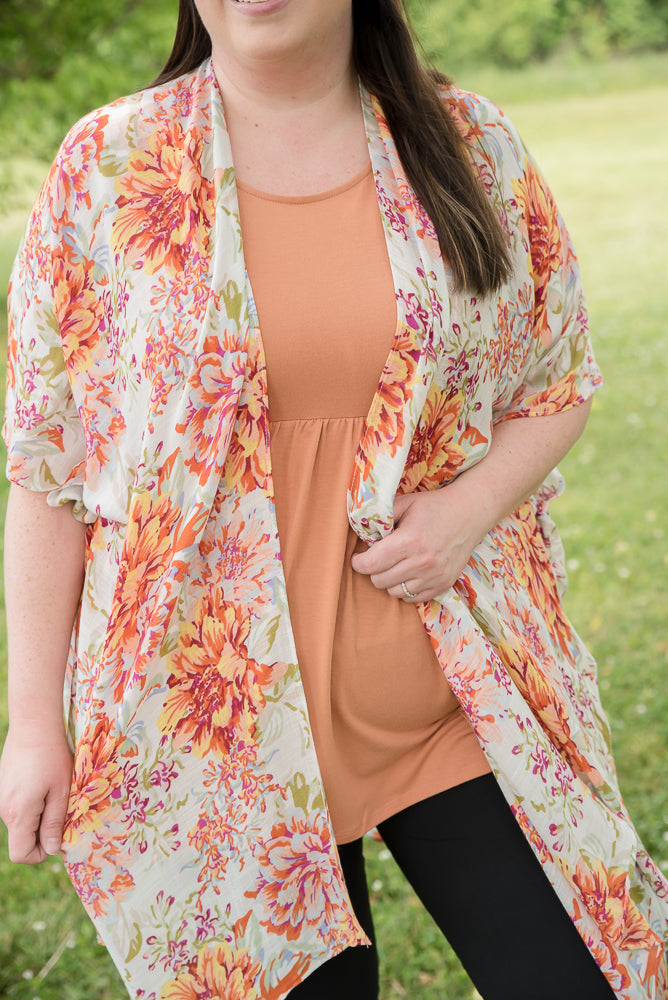 Wild Marigold Kimono