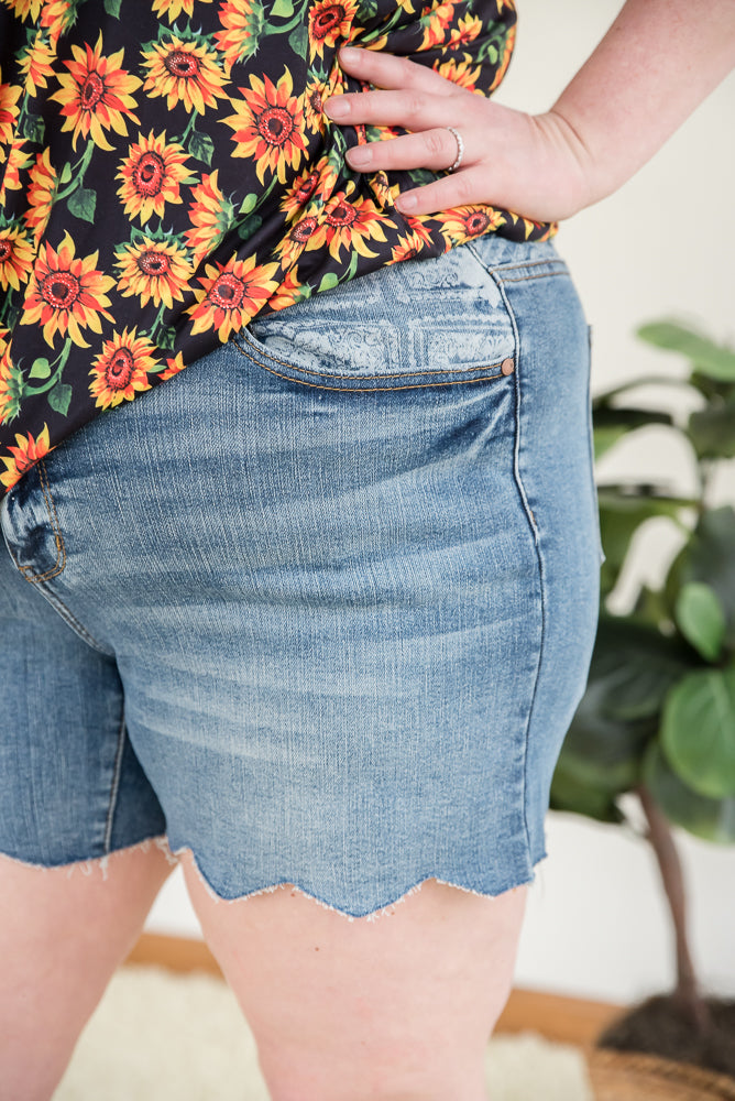 Only Good Times Bandana Judy Blue Shorts