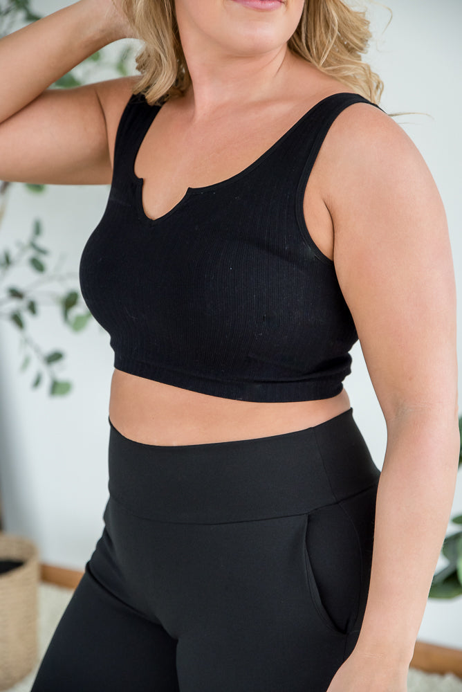 Dream Chaser Crop Top in Black
