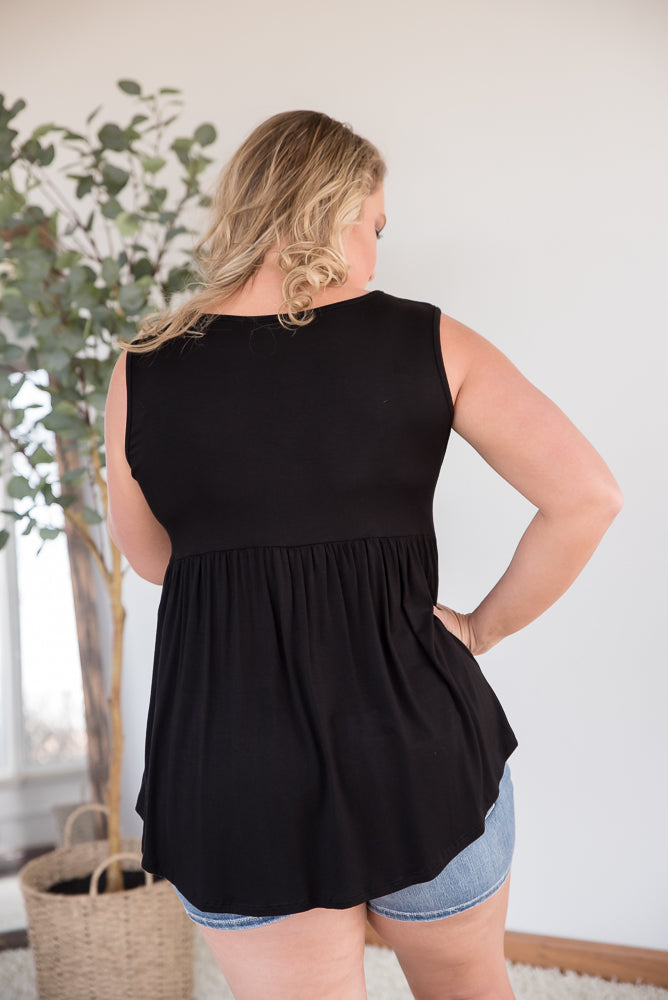 Keepin' Up Tank in Black