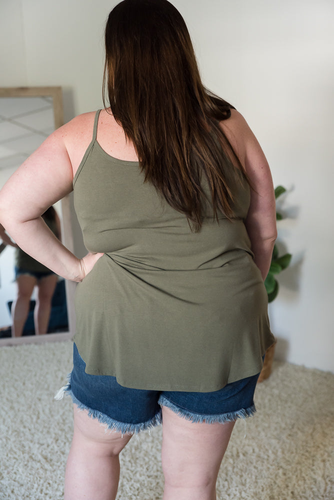 Sundown Reversible Cami in Olive