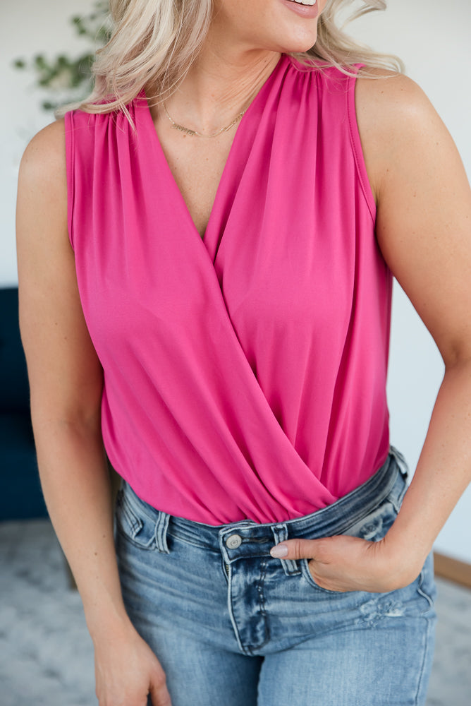 Any Time Bodysuit in Pink