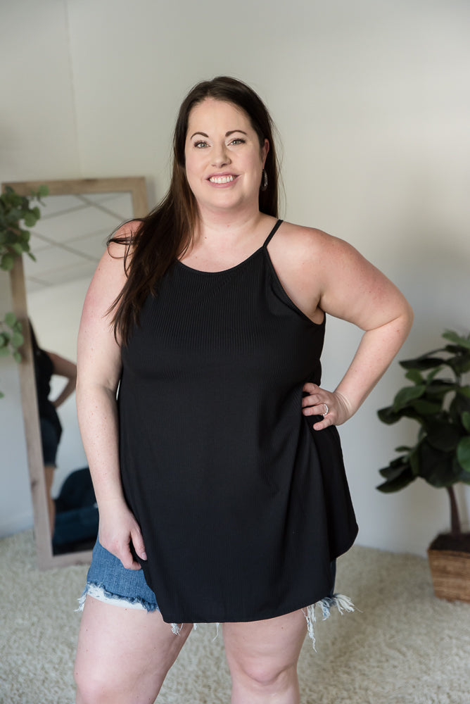 Rock & Roll Sleeveless Top in Black