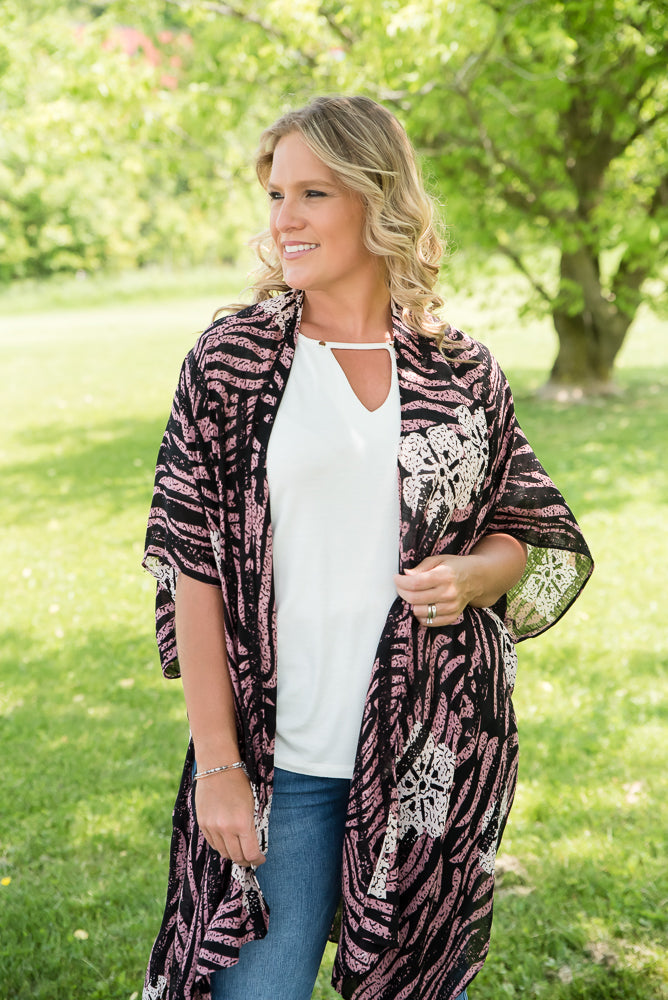 Dancing with the Zebras Kimono