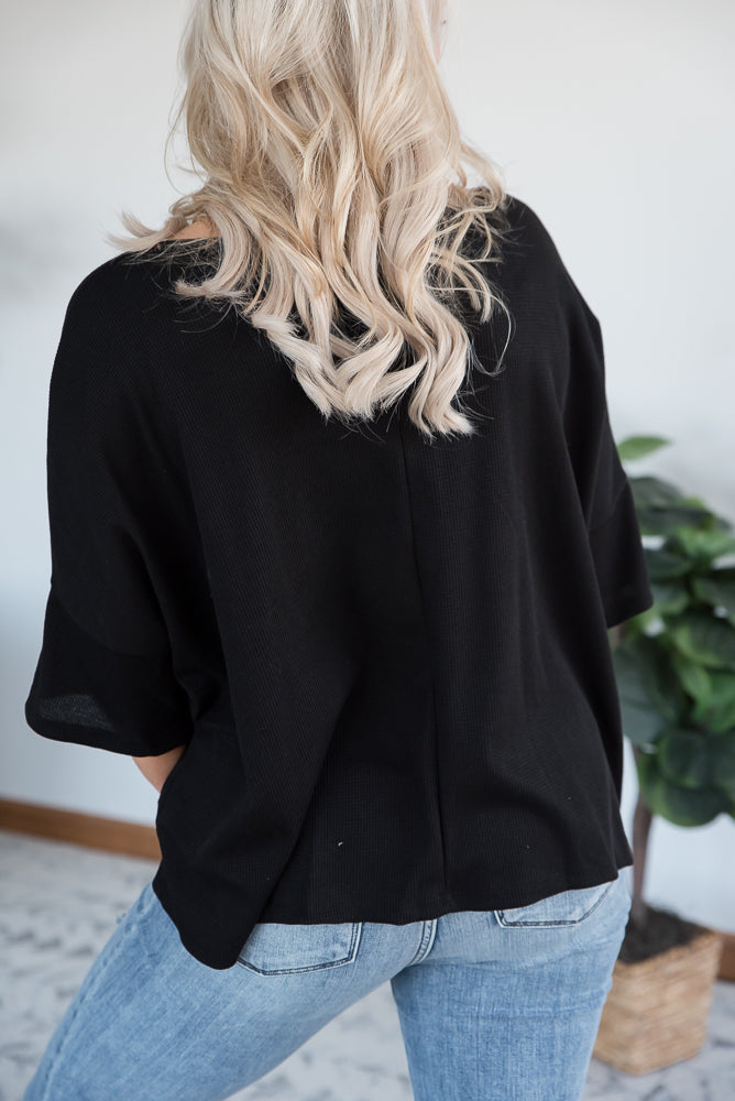 Pocket of Love Top in Black