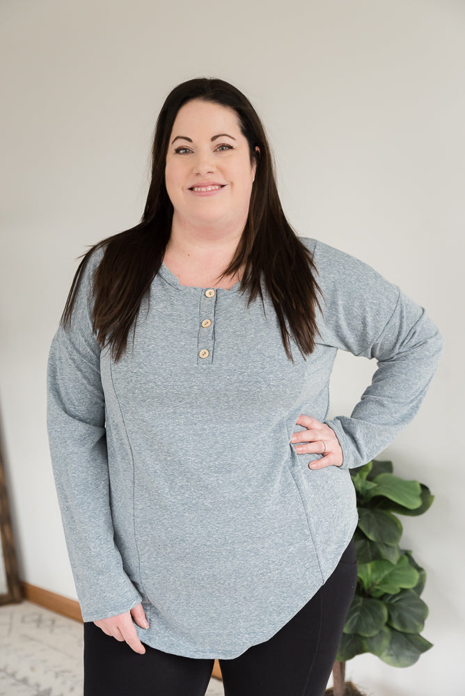 Ready for Adventure Top in Light Blue