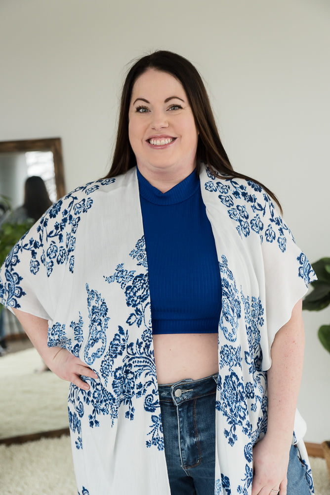 Live for the Day Crop Top in Blue