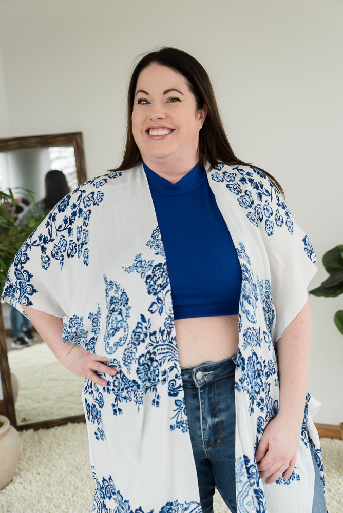Live for the Day Crop Top in Blue