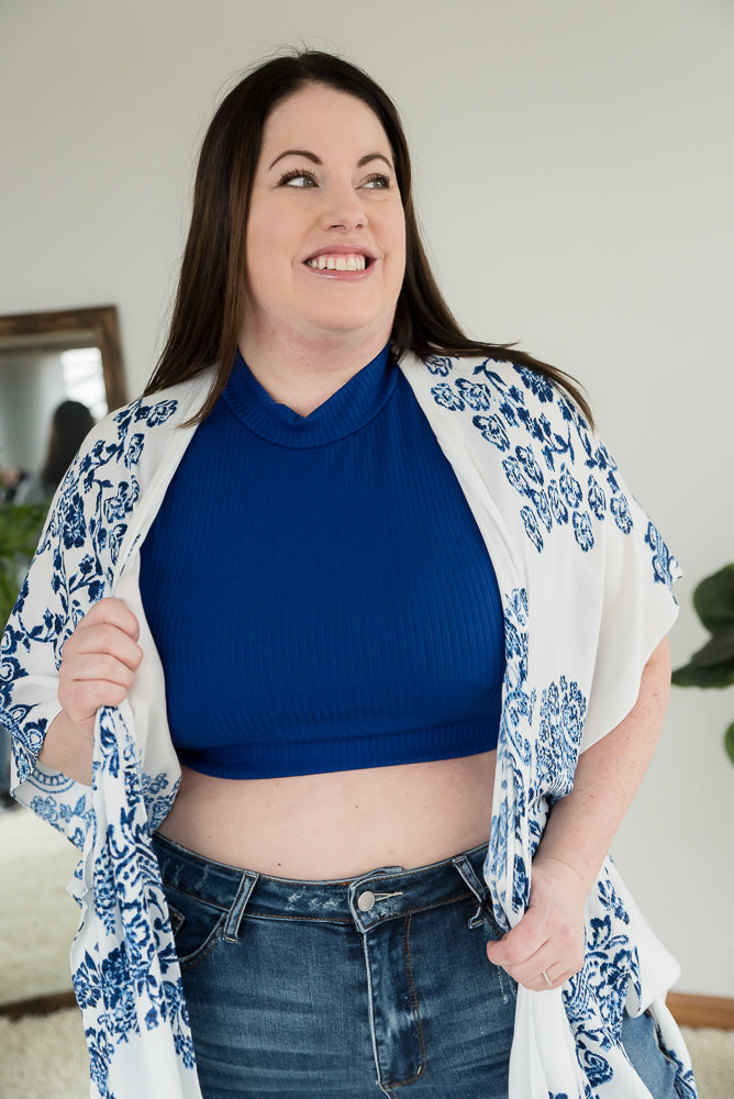 Live for the Day Crop Top in Blue