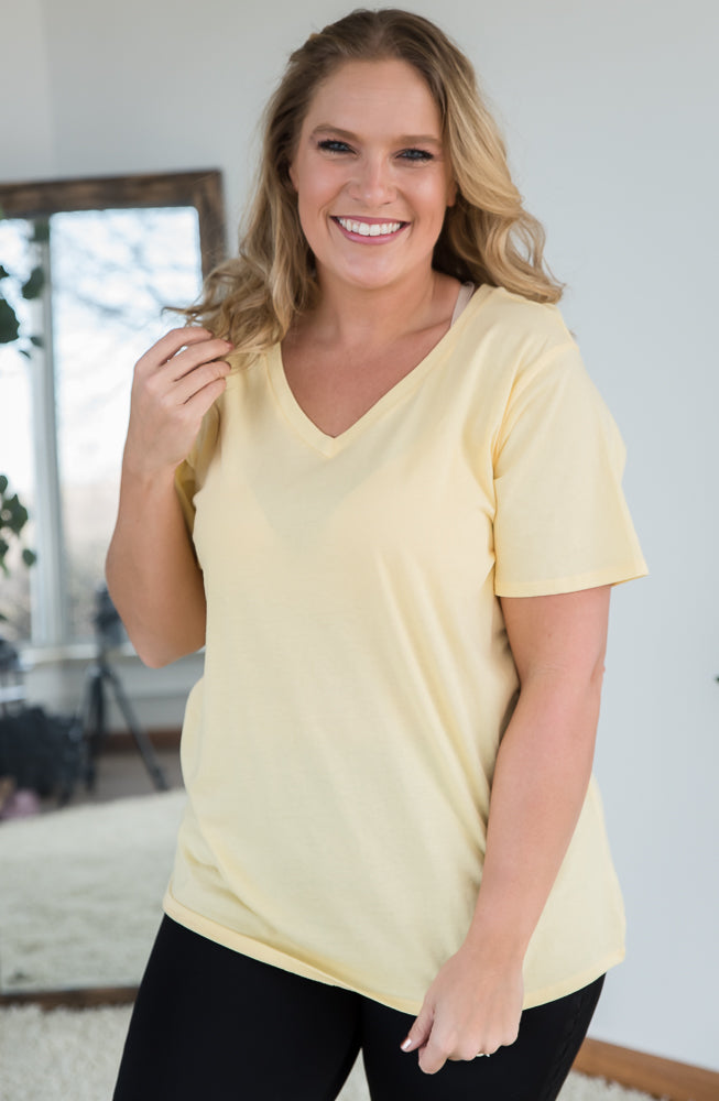 Keep it Simple Top in Banana