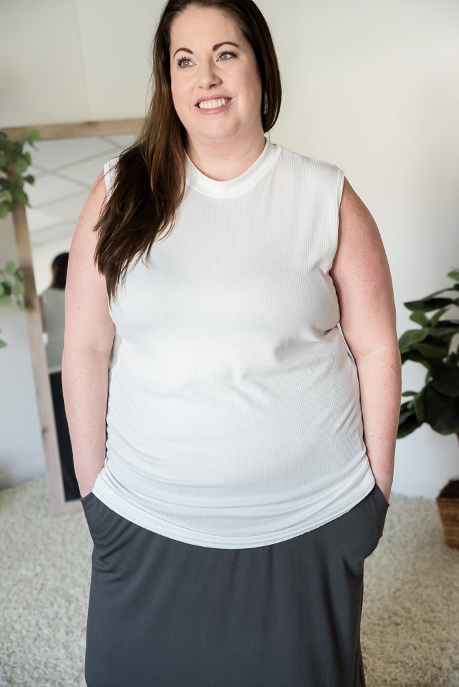 Ivory Haze Sleeveless Top