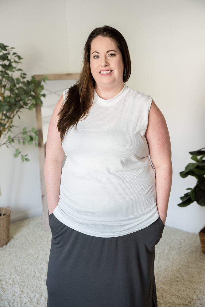 Ivory Haze Sleeveless Top