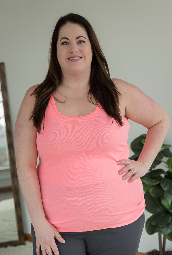 Day by Day Tank in Neon Pink