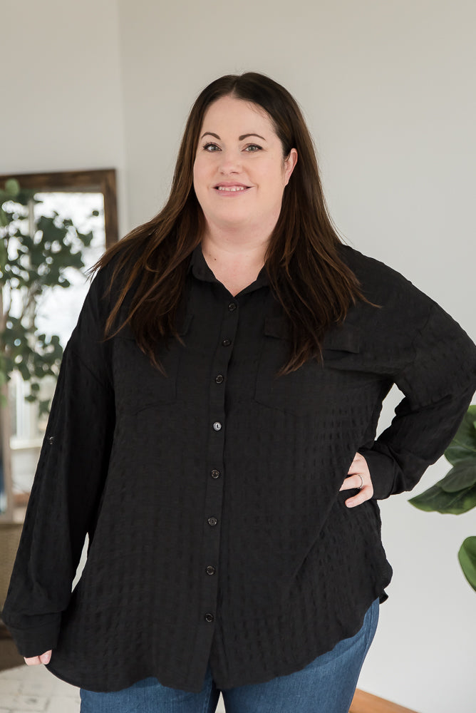 It's a Good Time Top in Black