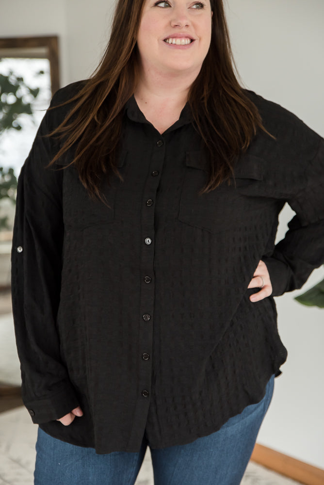 It's a Good Time Top in Black