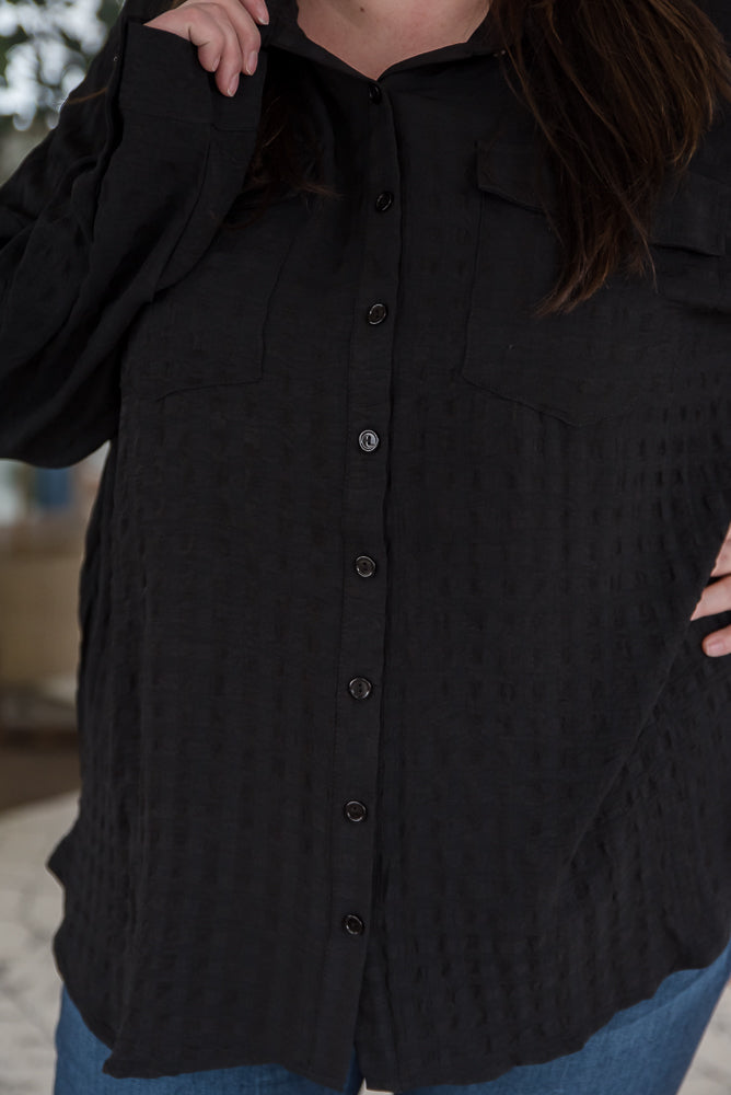 It's a Good Time Top in Black