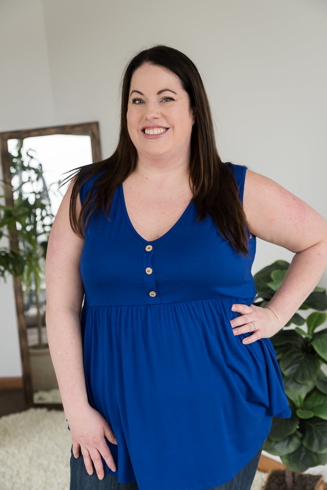 Keepin' Up Tank in Blue