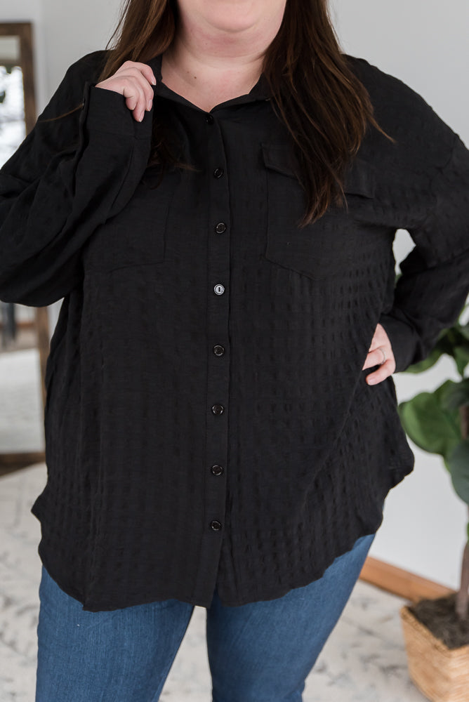 It's a Good Time Top in Black
