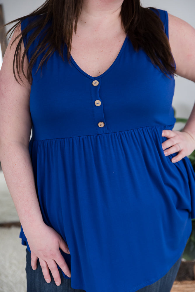Keepin' Up Tank in Blue