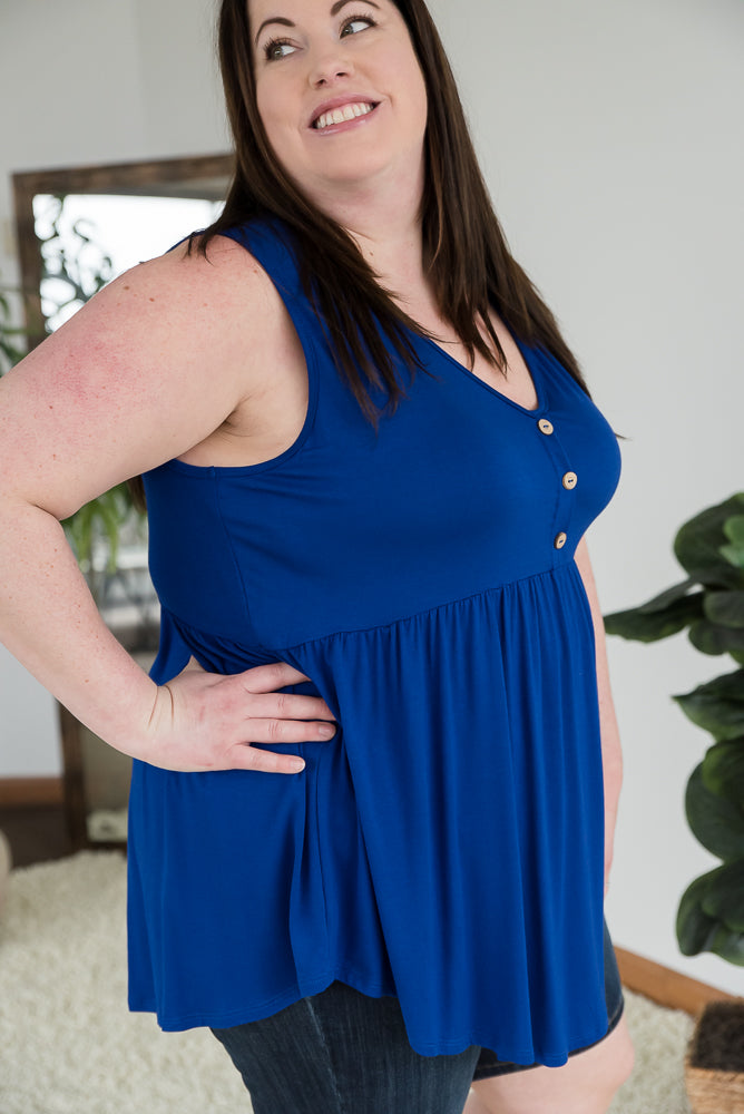Keepin' Up Tank in Blue