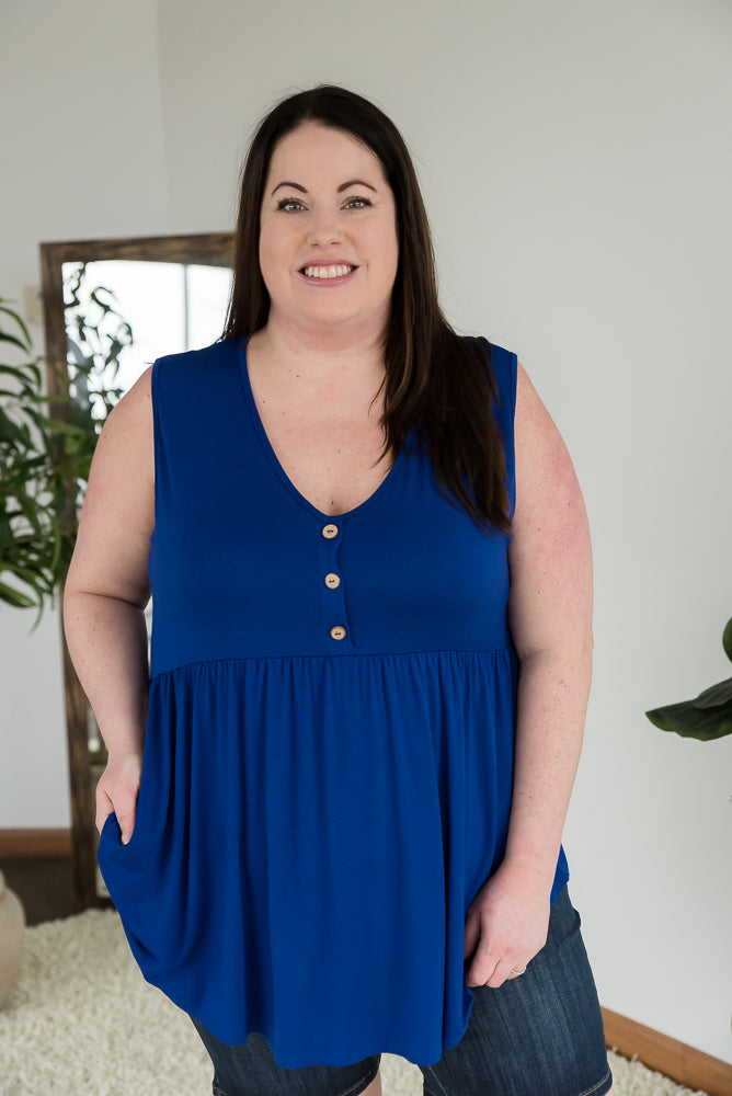 Keepin' Up Tank in Blue