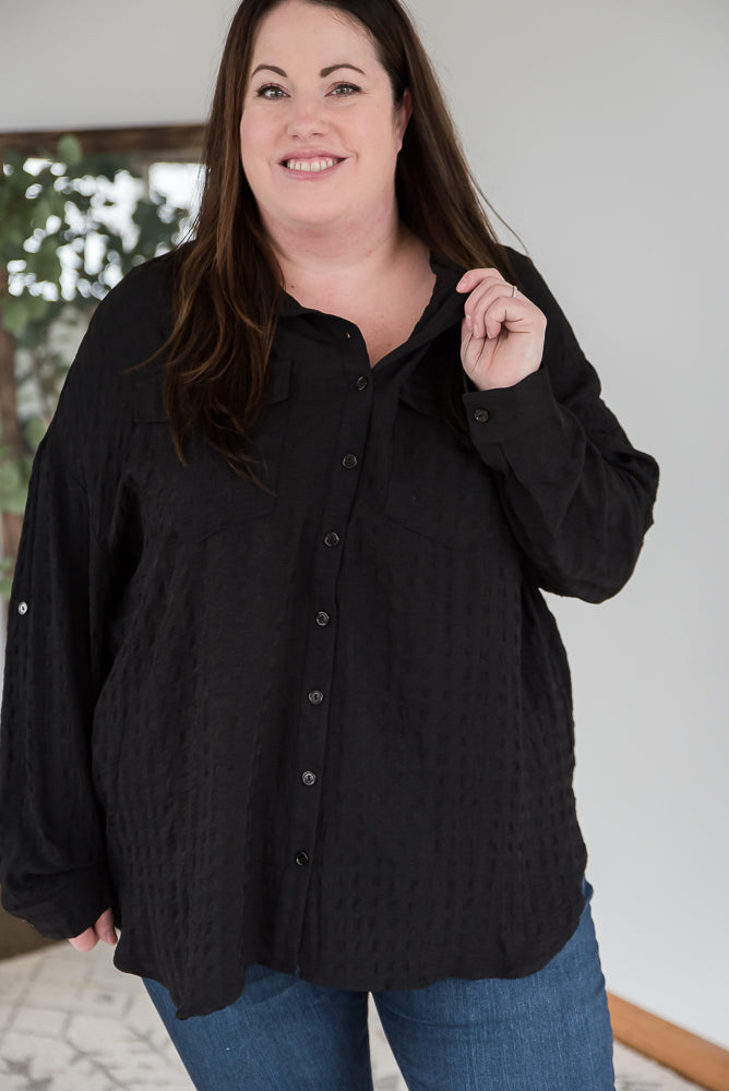 It's a Good Time Top in Black