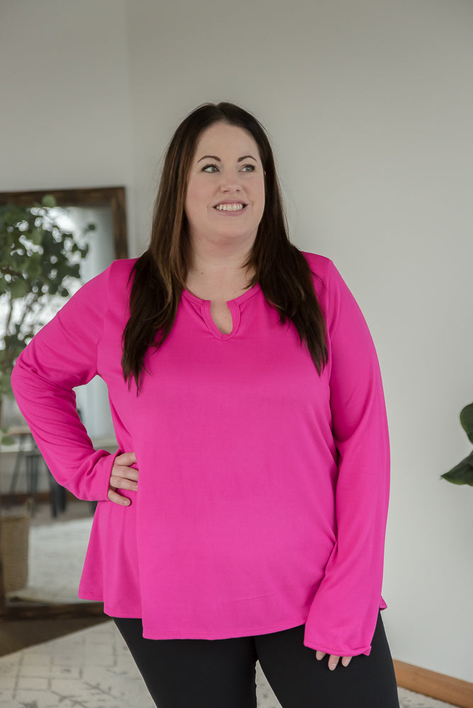 A Notch Above Top in Fuchsia