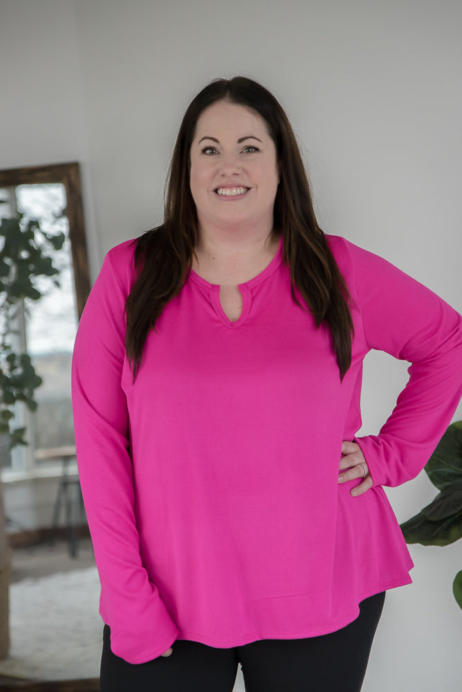 A Notch Above Top in Fuchsia