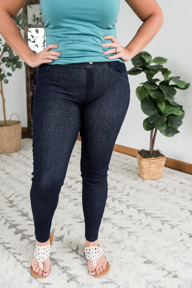 No Doubts Navy Jeggings