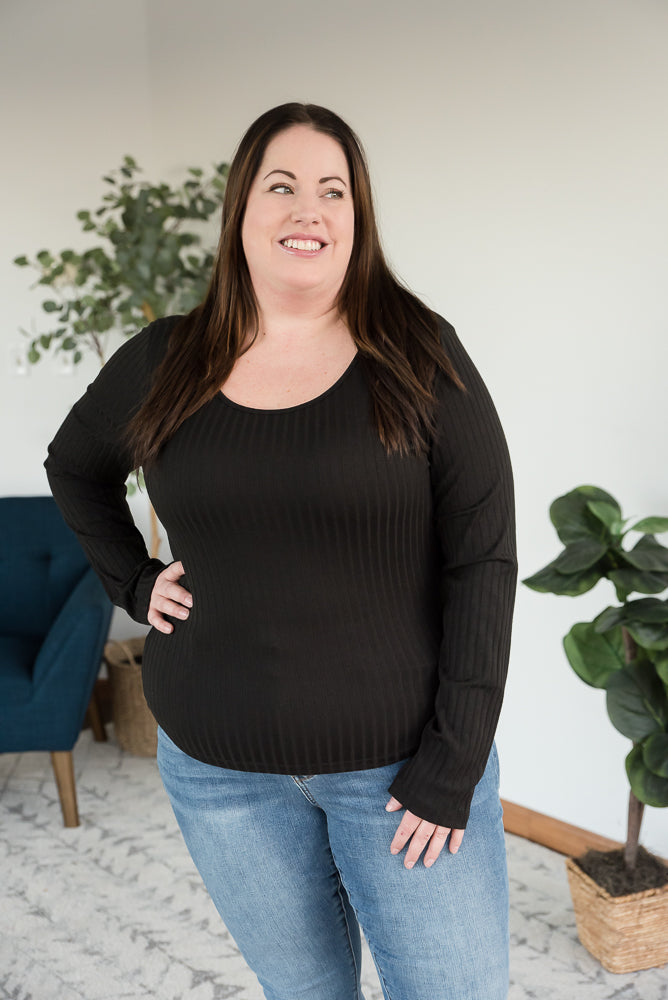More Than a Feeling Top in Black