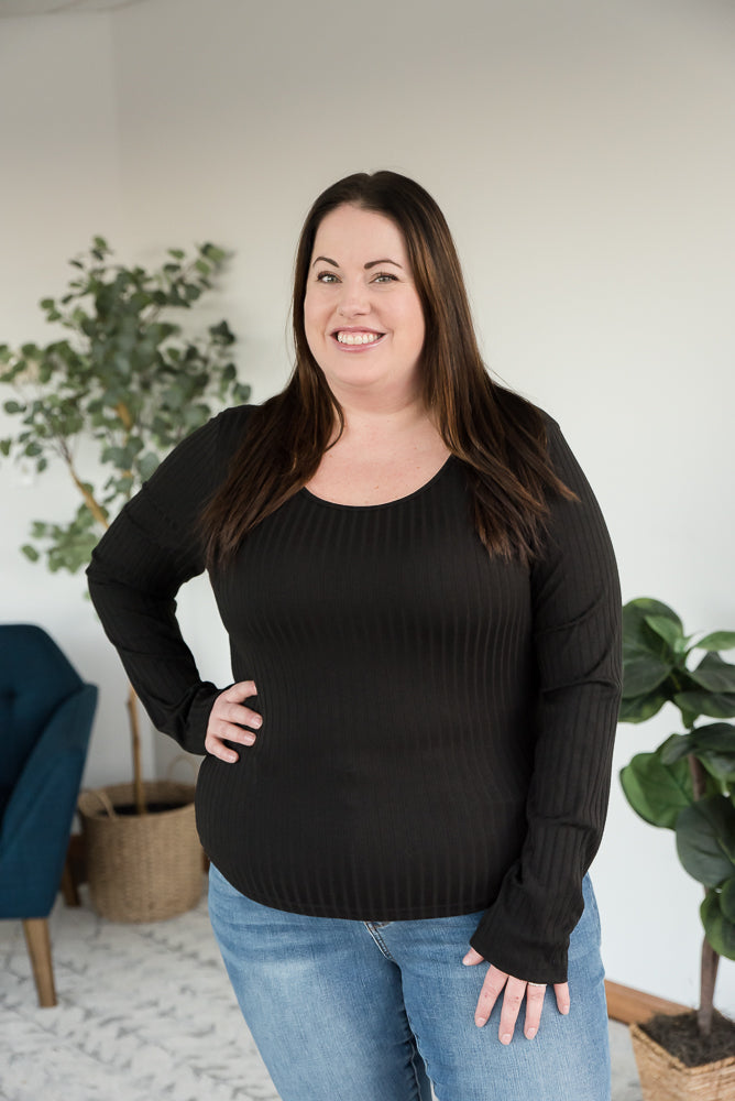 More Than a Feeling Top in Black