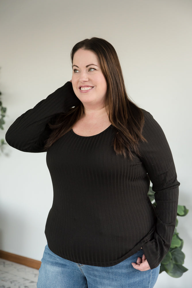 More Than a Feeling Top in Black