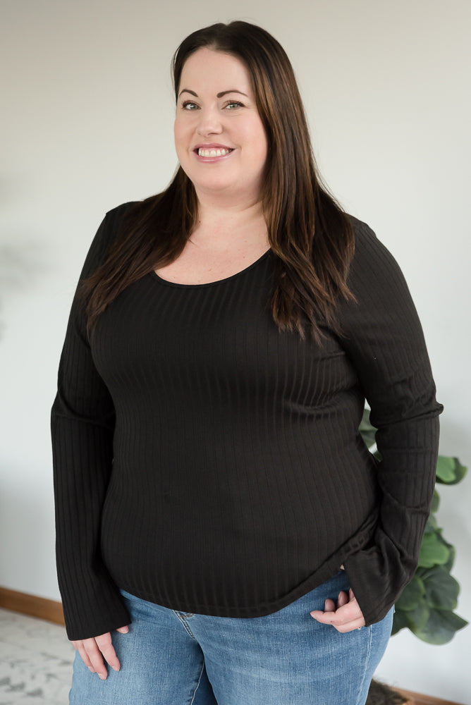 More Than a Feeling Top in Black