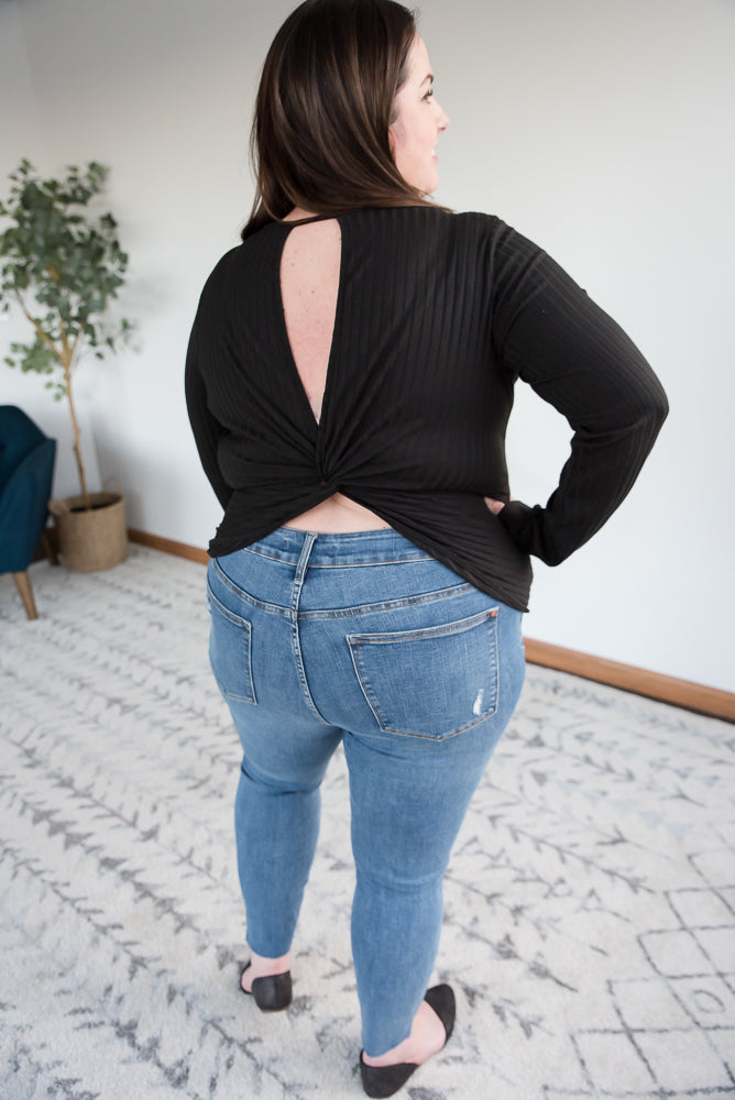 More Than a Feeling Top in Black