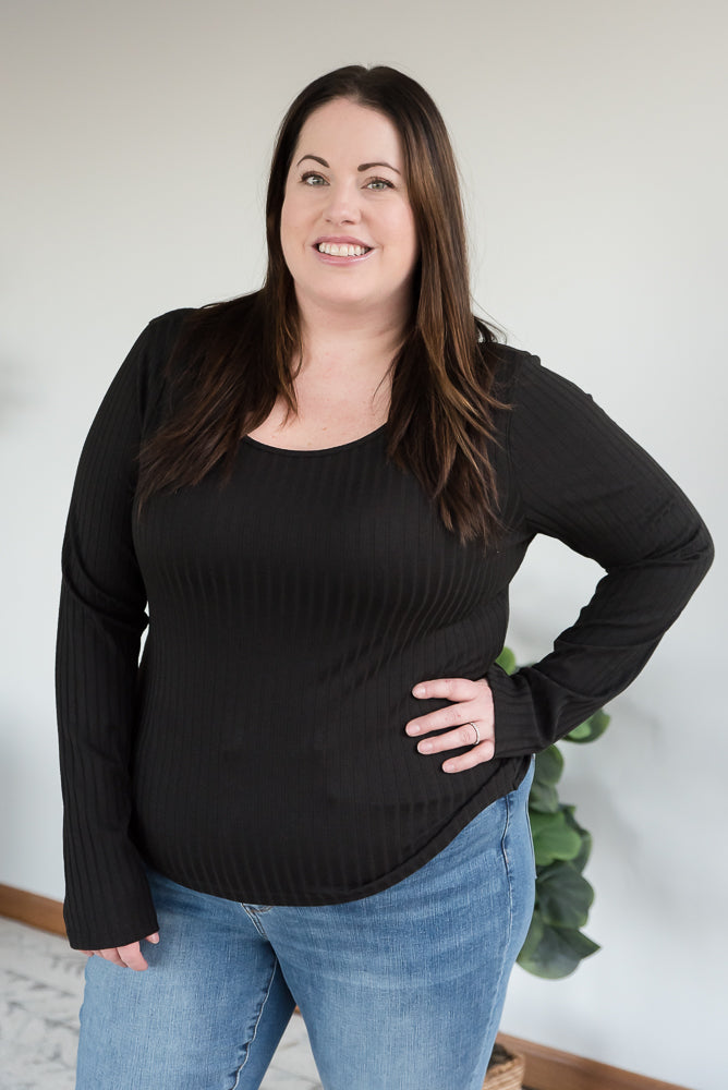 More Than a Feeling Top in Black