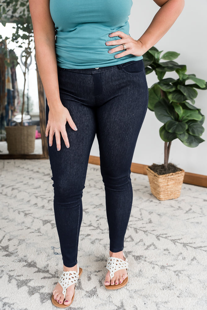 No Doubts Navy Jeggings