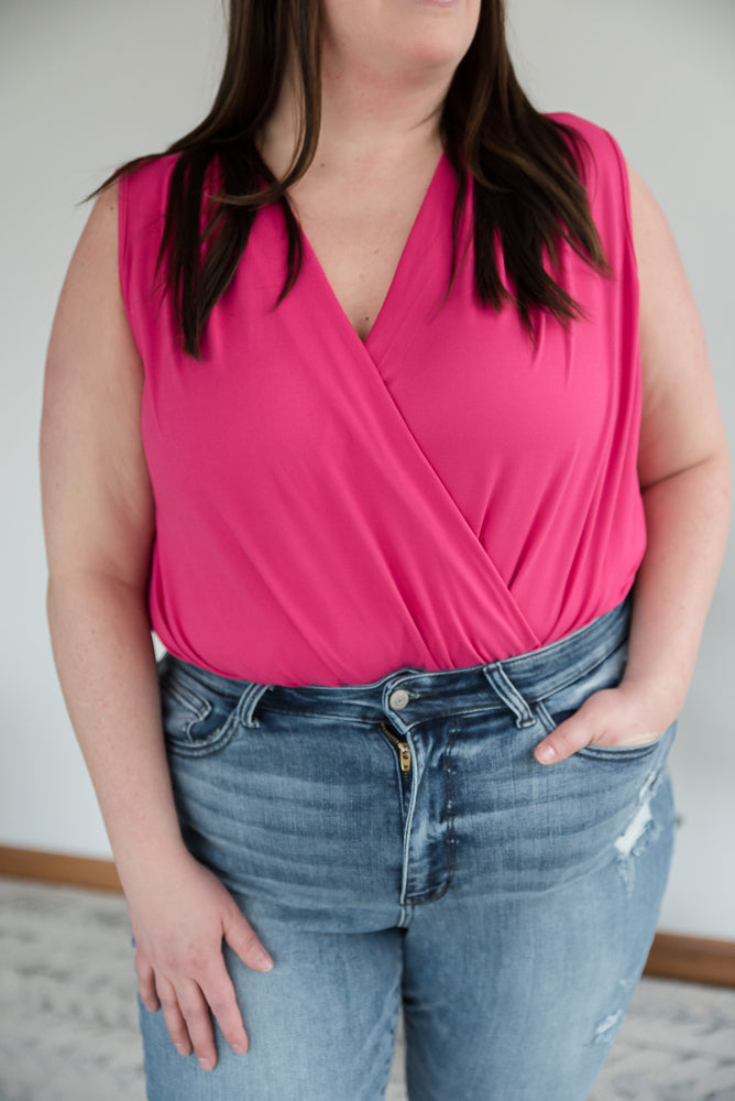 Any Time Bodysuit in Pink