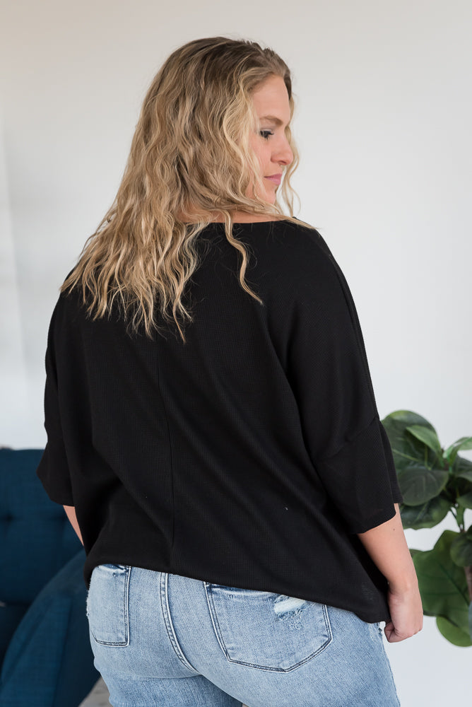 Pocket of Love Top in Black