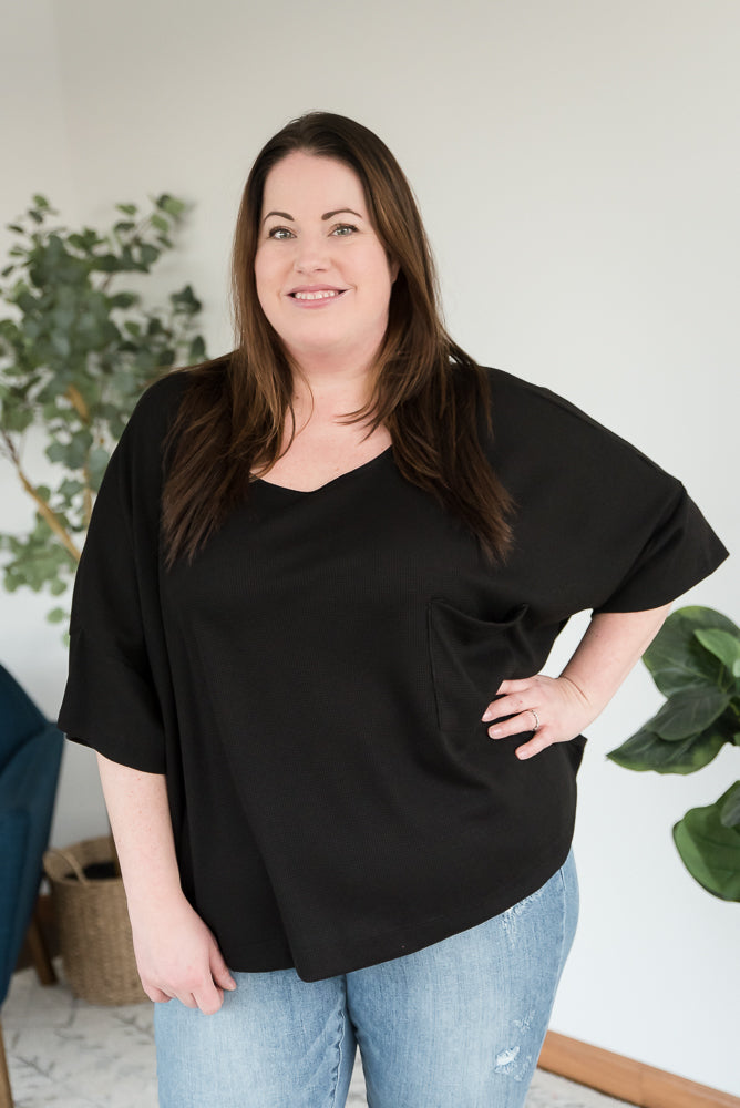 Pocket of Love Top in Black
